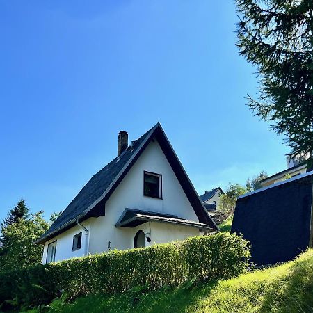 Urige Berghuette Mit Kamin Und Sauna Im Erzgebirge Nahe Schwarzwassertal Pobershau Exterior foto