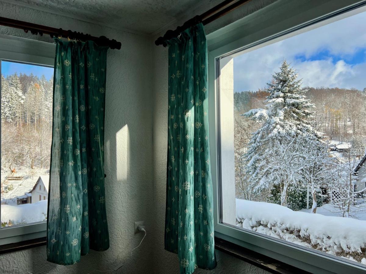 Urige Berghuette Mit Kamin Und Sauna Im Erzgebirge Nahe Schwarzwassertal Pobershau Exterior foto